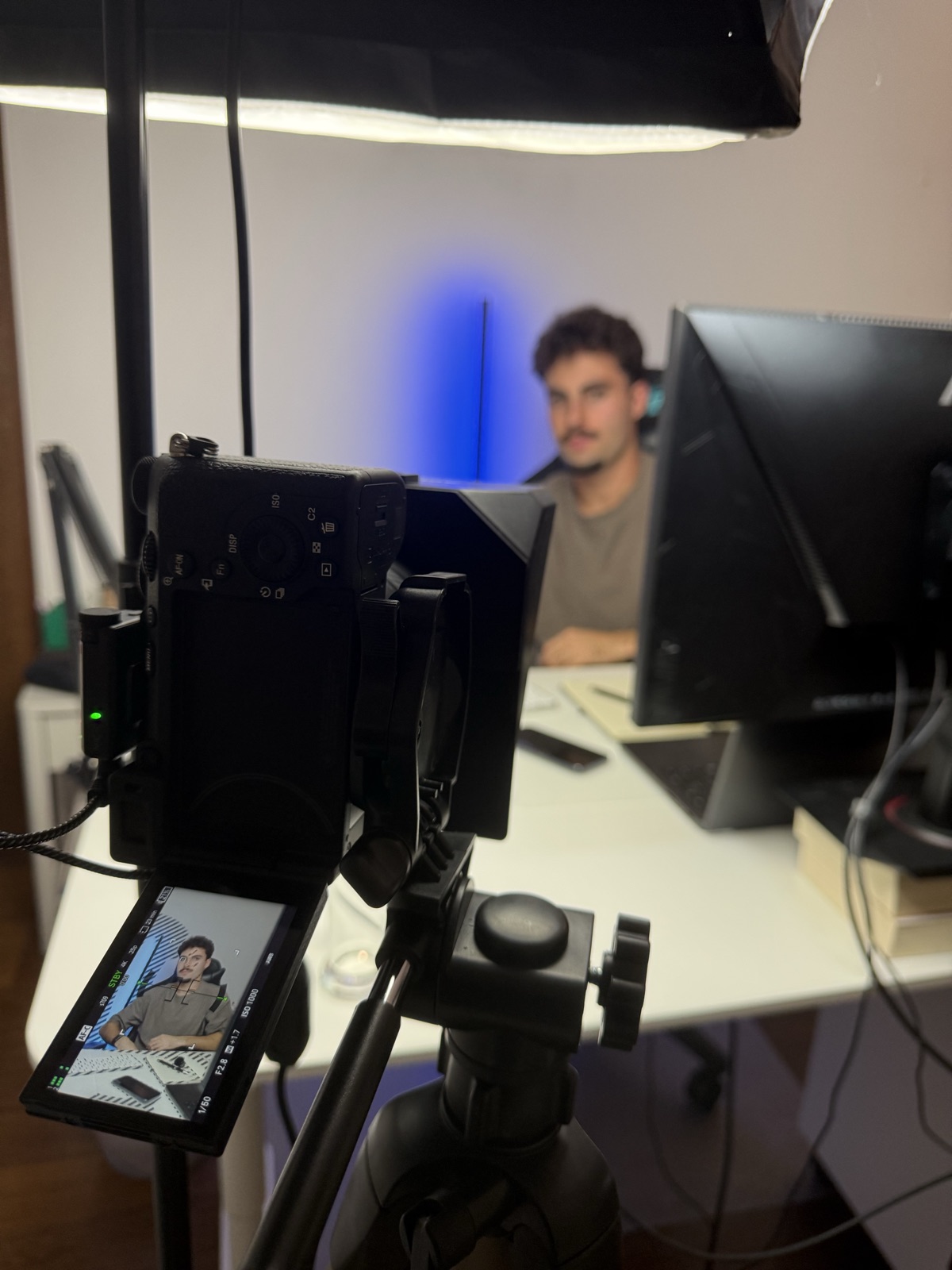 Bastidores de uma gravação com o Diogo